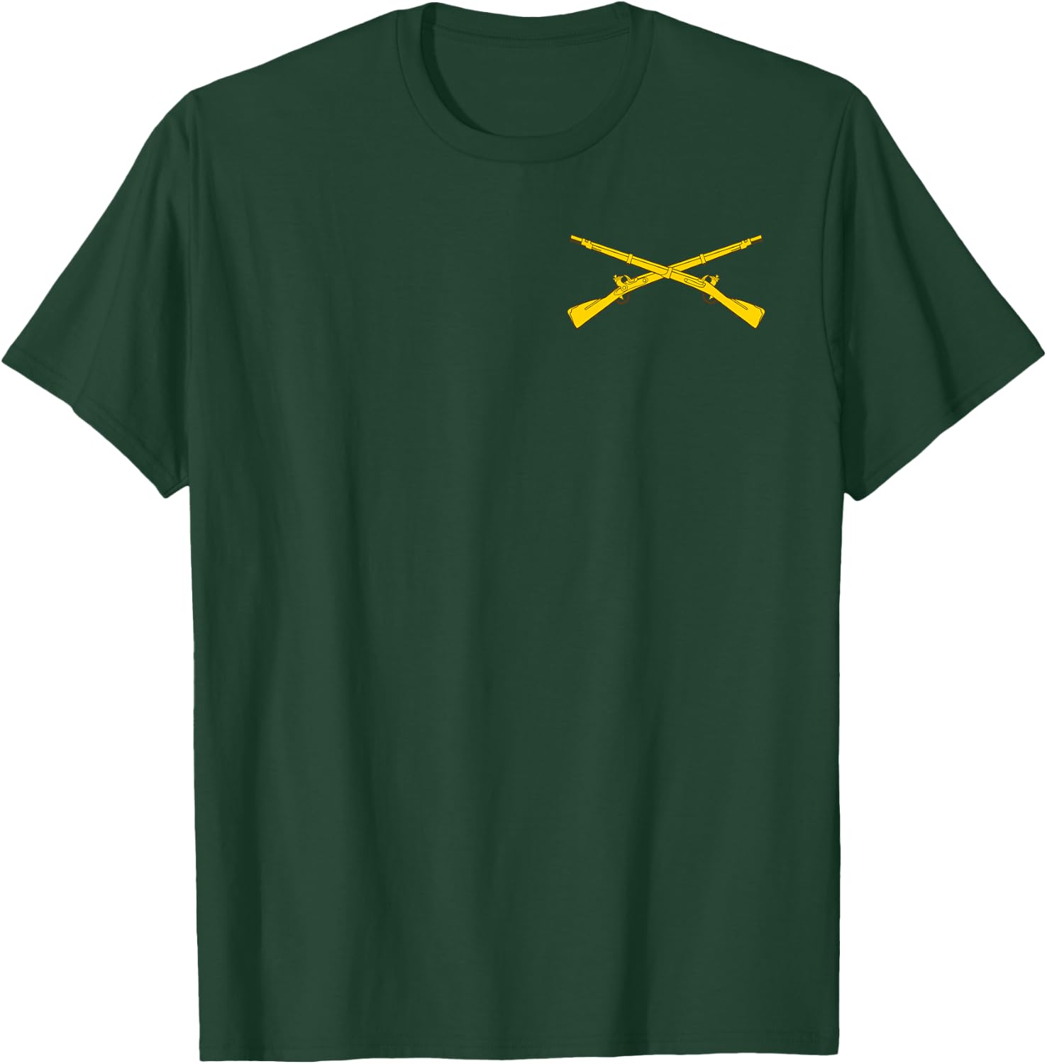 US Army Infantry Branch Crossed Rifles 11 Bravo - 11B T-Shirt - T-Shirt | Forest