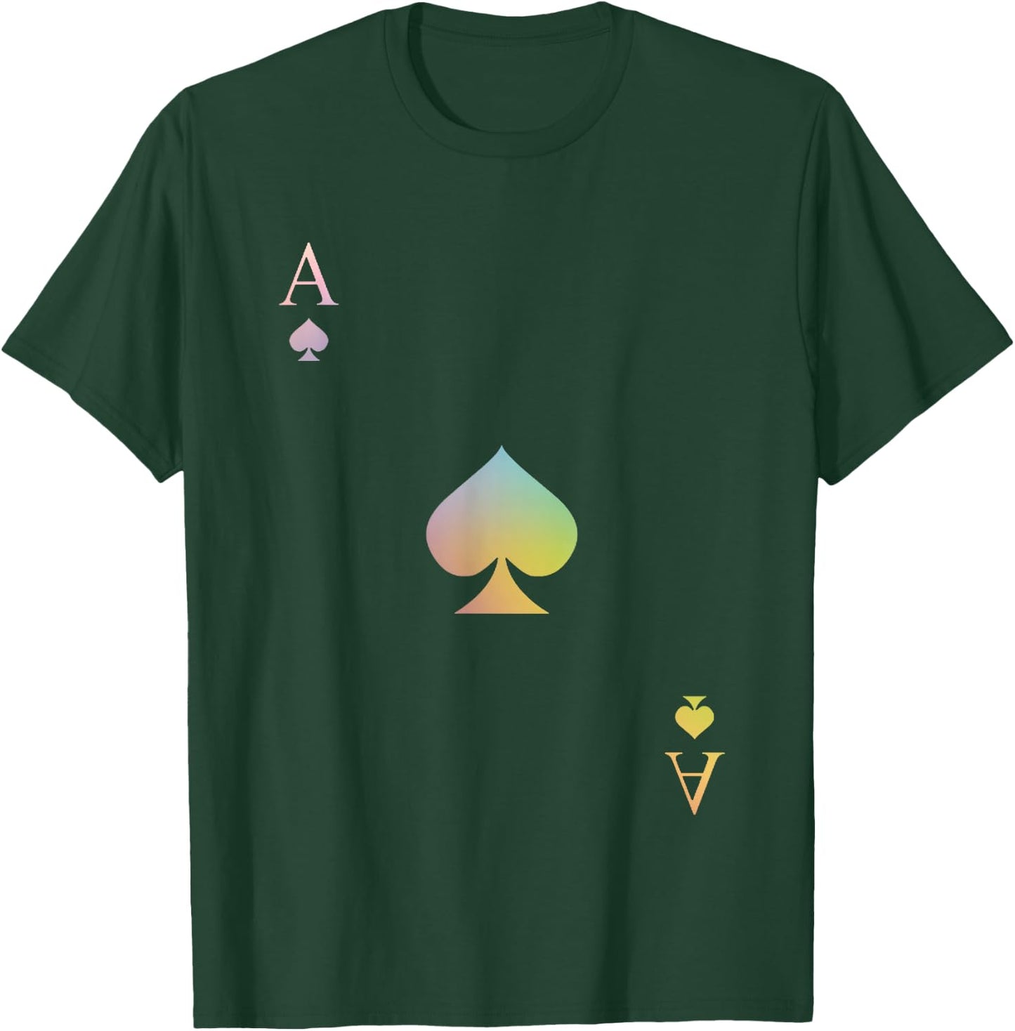 Ace of Spades Halloween Glam Playing Card T-Shirt - T-Shirt | Forest