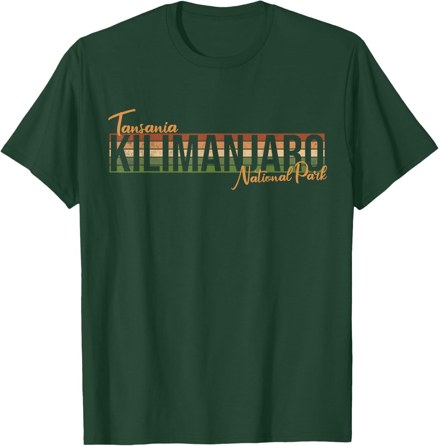 Kilimanjaro Tanzania Hiking Mountain Camp Africa T-Shirt - T-Shirt | Forest