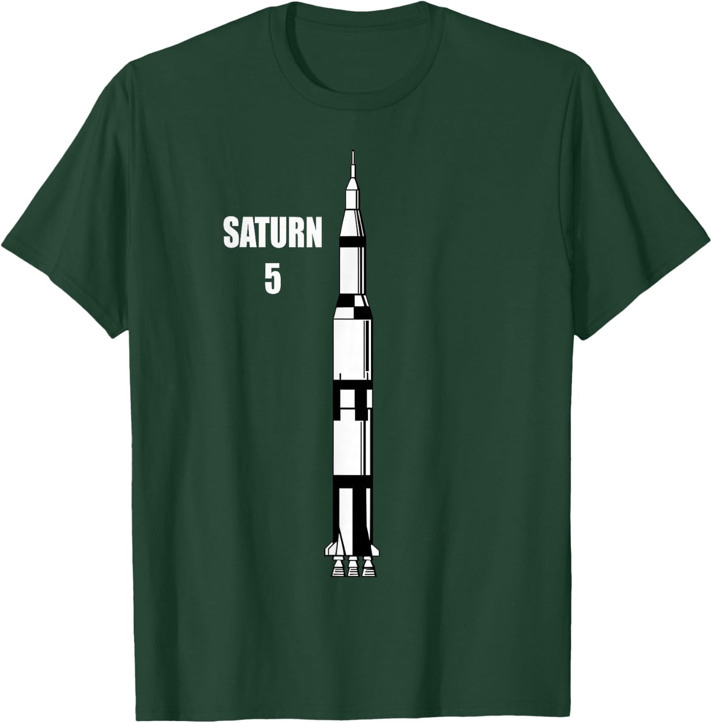 Saturn 5 Missile Rocket T Shirt T-Shirt - T-Shirt | Forest