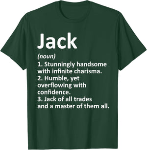 JACK Definition Personalized Name Funny Birthday Gift T-Shirt - T-Shirt | Forest
