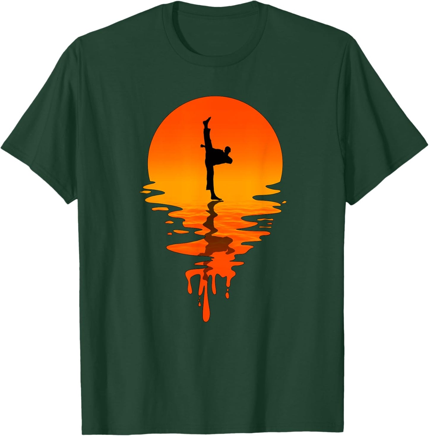 Vintage Retro Style Taekwondo T-Shirt - T-Shirt | Forest