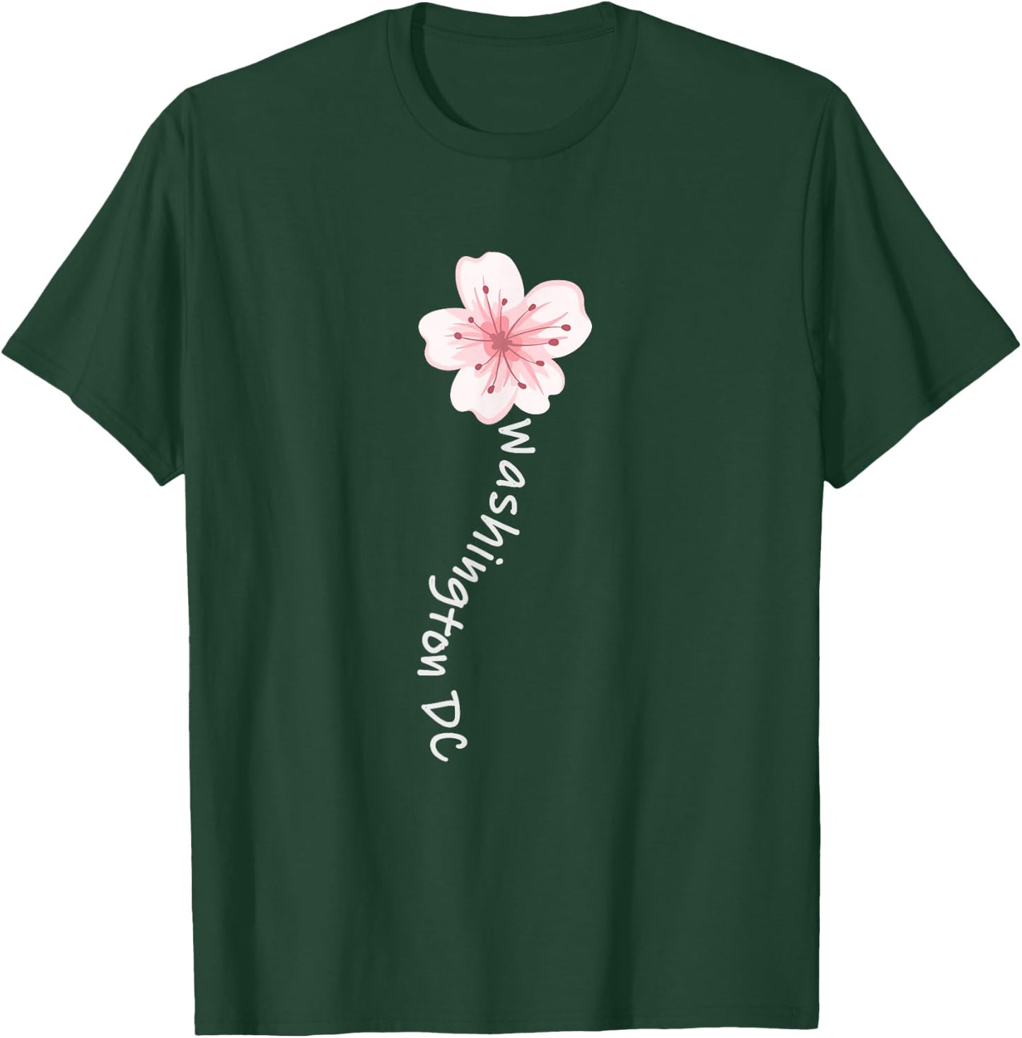 Washington DC Cherry Blossom Flower T-Shirt - T-Shirt | Forest