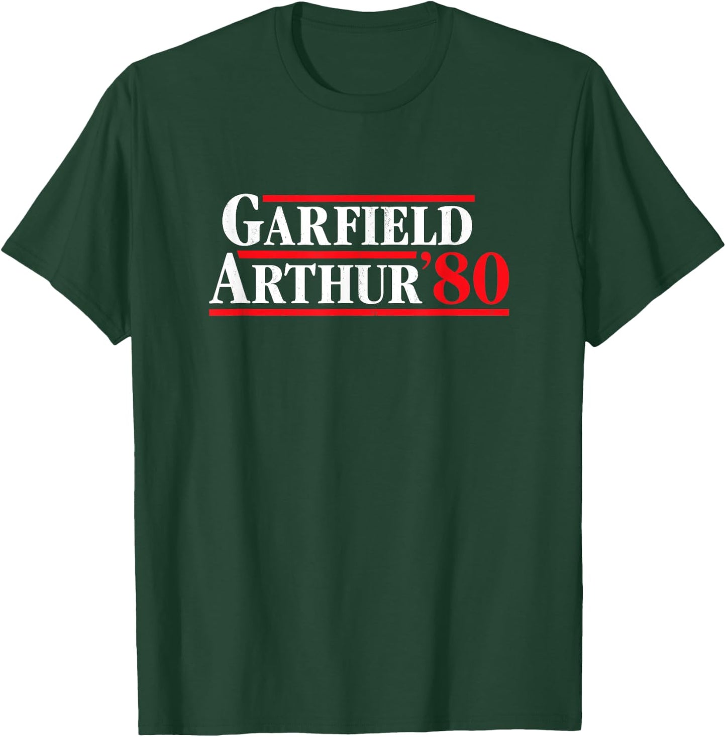 James Garfield 1880 Retro Presidential Campaign T-Shirt - T-Shirt | Forest