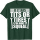 Funny Mechanics Tits and Tires Car Tools Kit Cool Mechanic T-Shirt - T-Shirt | Forest