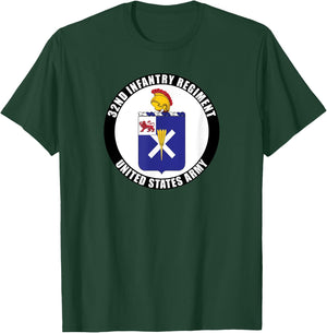 32nd Infantry Regiment United States Army Veteran Military T-Shirt - T-Shirt | Forest