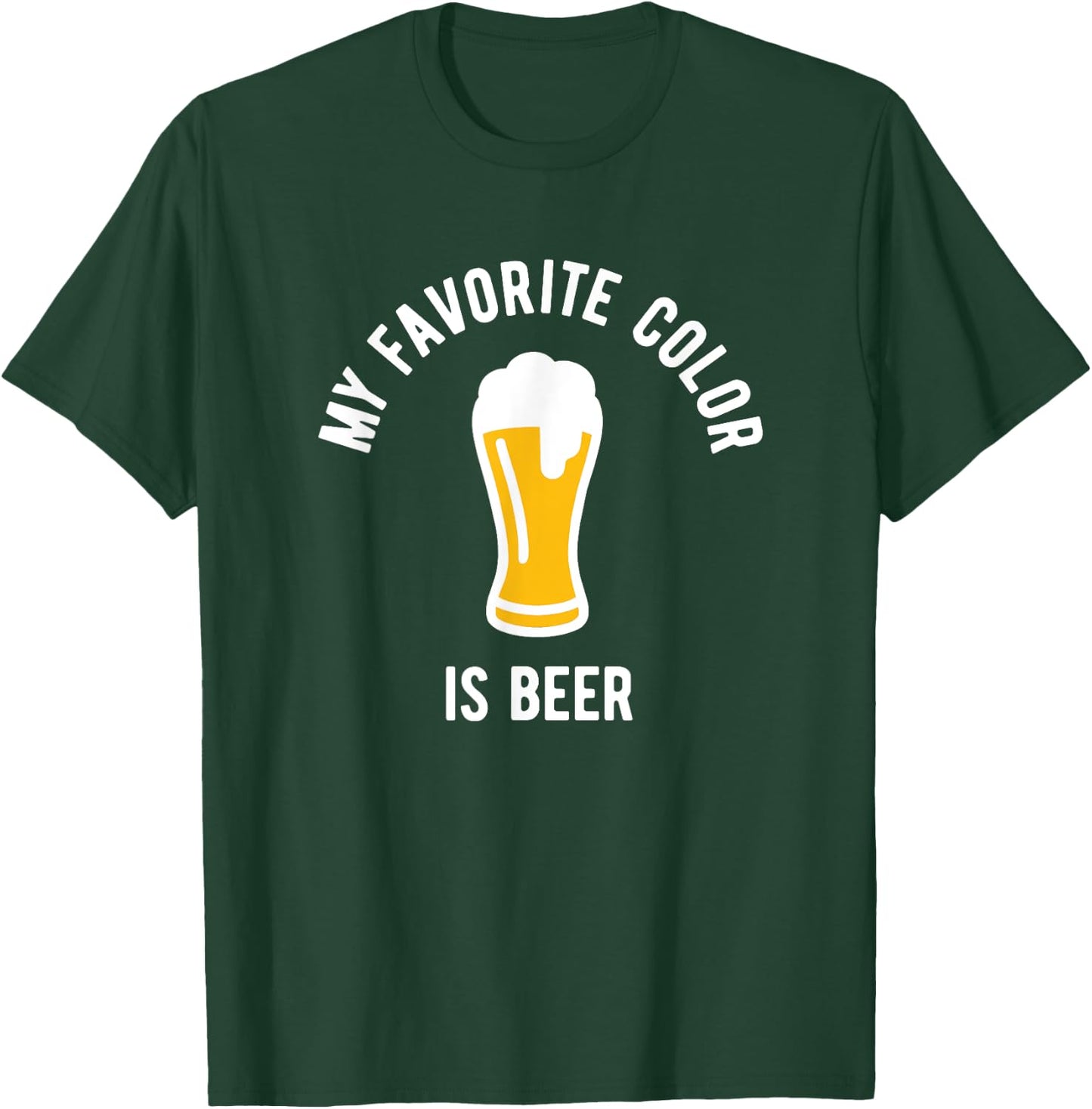 My favourite colour is beer - funny beer drinking T-Shirt - T-Shirt | Forest