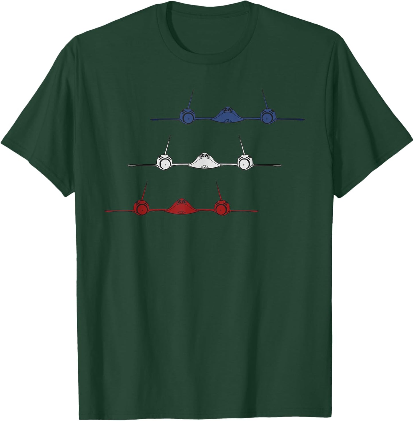 SR-71 US Military Aircraft Black Bird Jet T-Shirt - T-Shirt | Forest