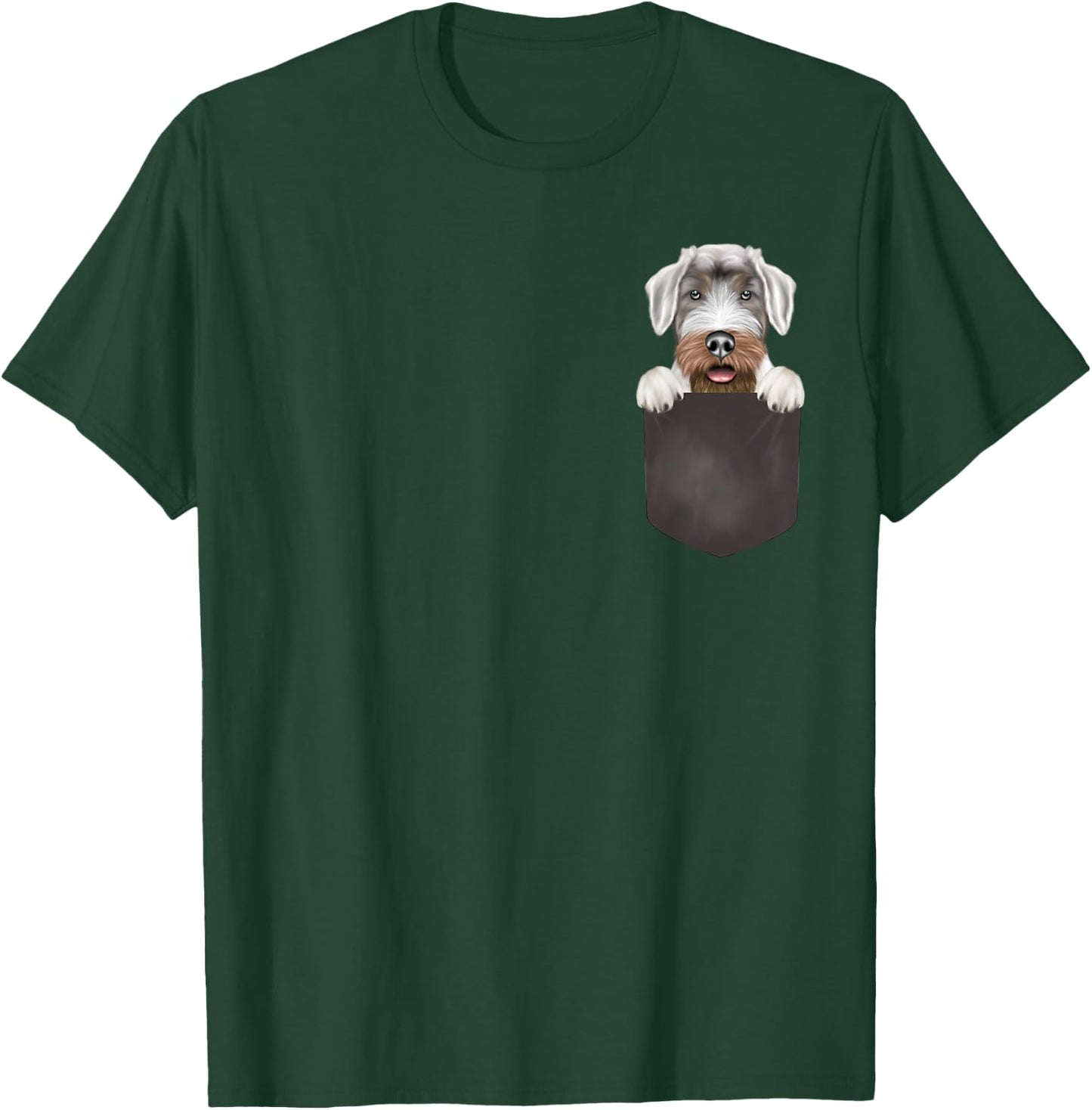 Dog In Pocket Funny Dog Lover Sealyham Terrier T-Shirt - T-Shirt | Forest