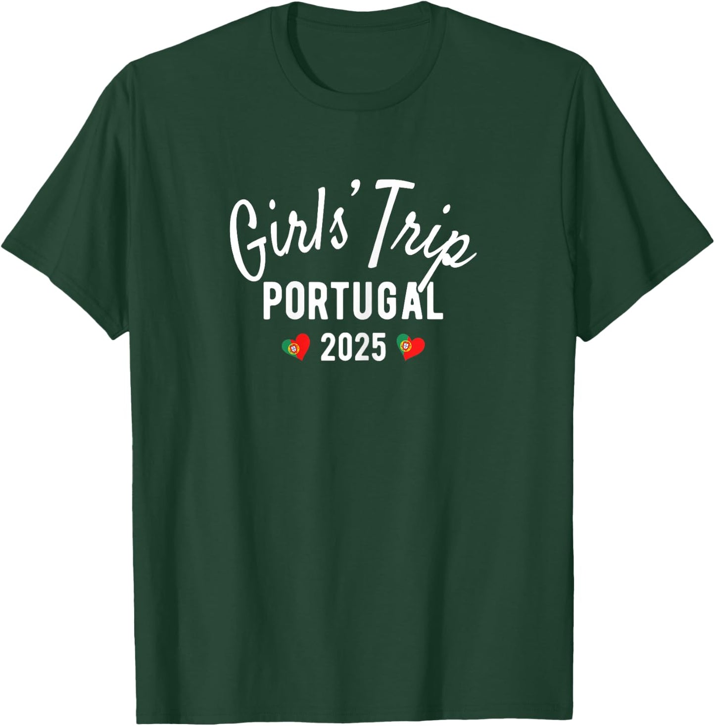 Girls' Trip Portugal 2025 | Girls Travel Vacation T-Shirt - T-Shirt | Forest