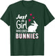 Just a girl who loves bunny women bunny rabbit T-Shirt - T-Shirt | Forest