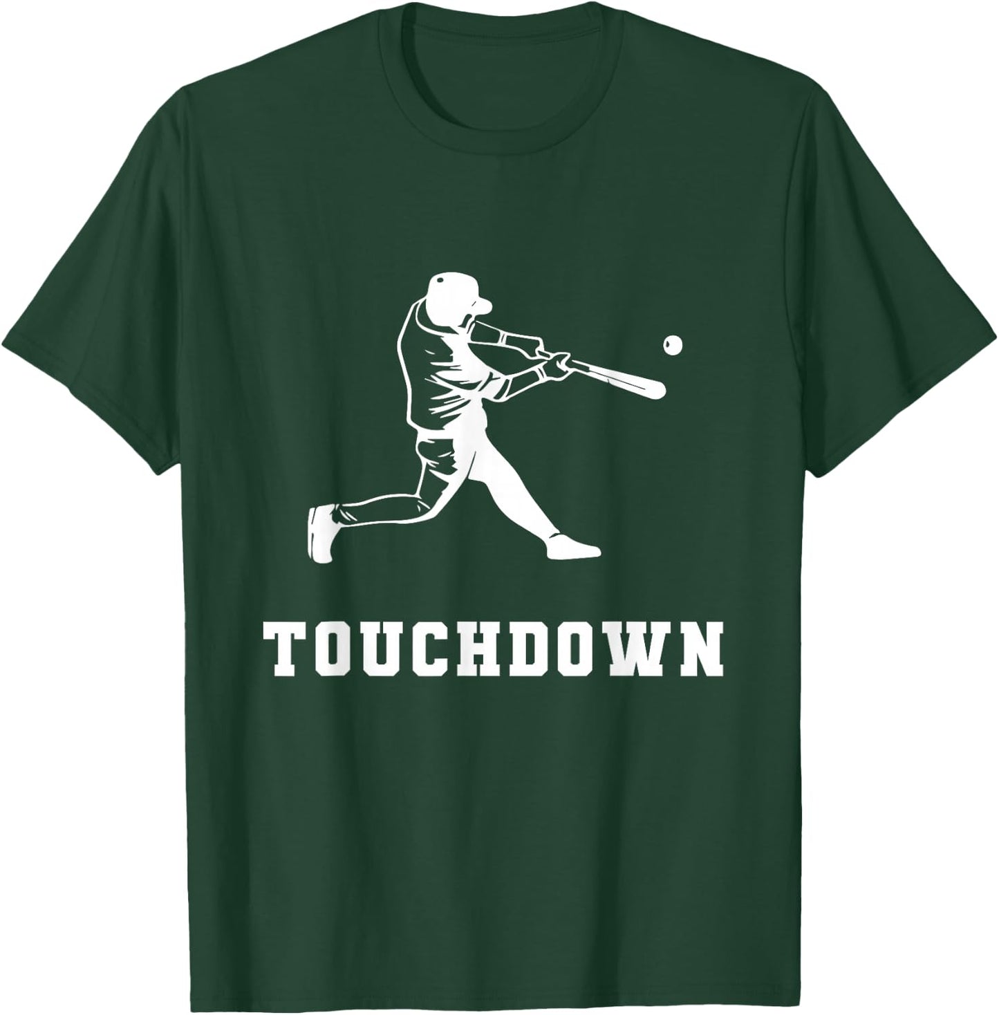 Touchdown Baseball Humor Funny Touchdown Baseball Mix-up T-Shirt - T-Shirt | Forest
