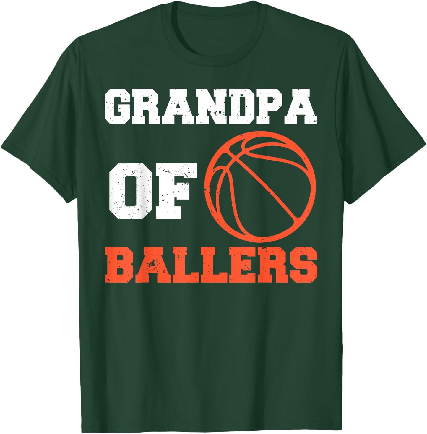Basketball Grandpa Basketball Player Grandpa Of Ballers T-Shirt - T-Shirt | Forest