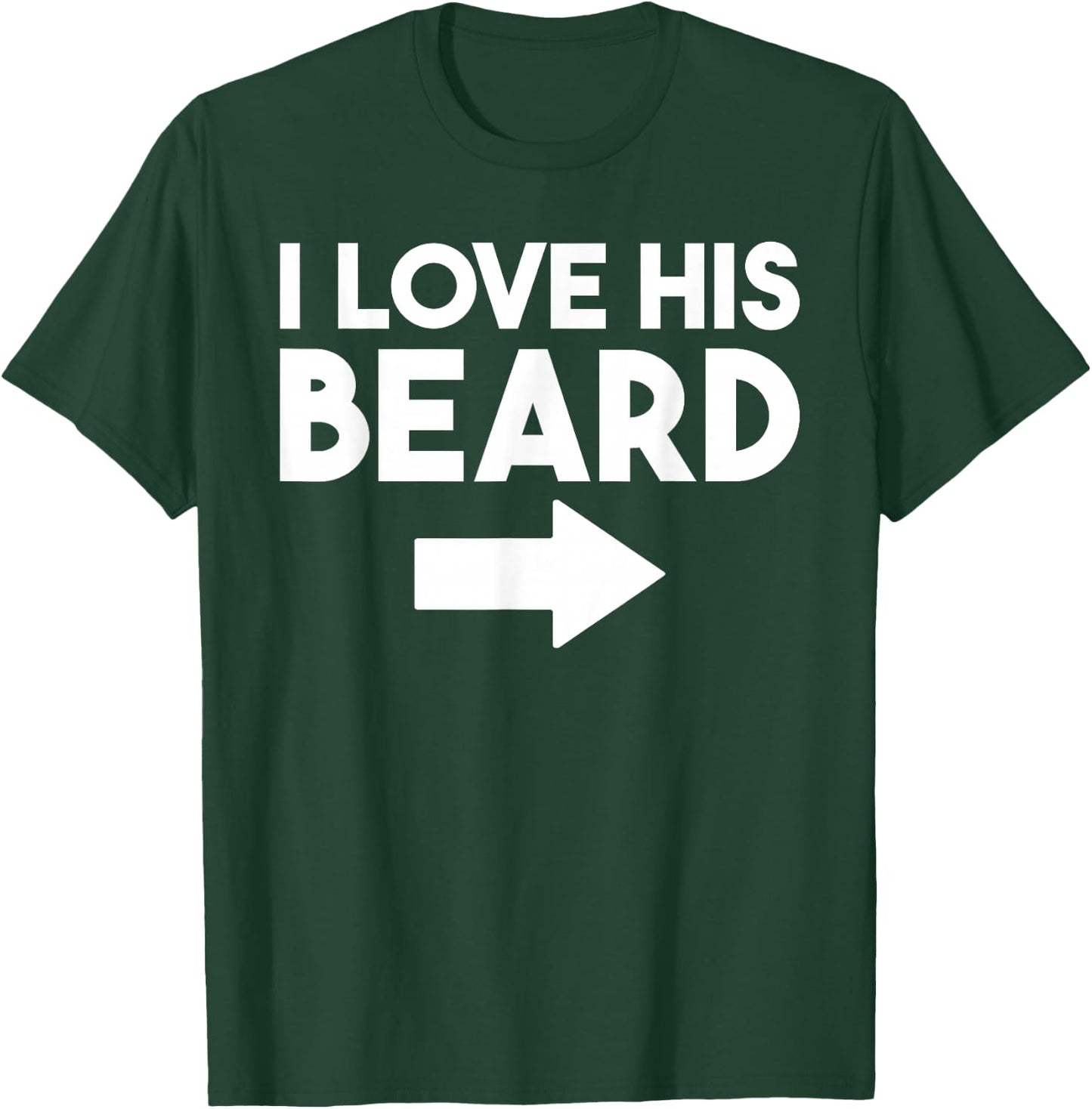 I love his Beard Viking Bearded Men T-Shirt - T-Shirt | Forest