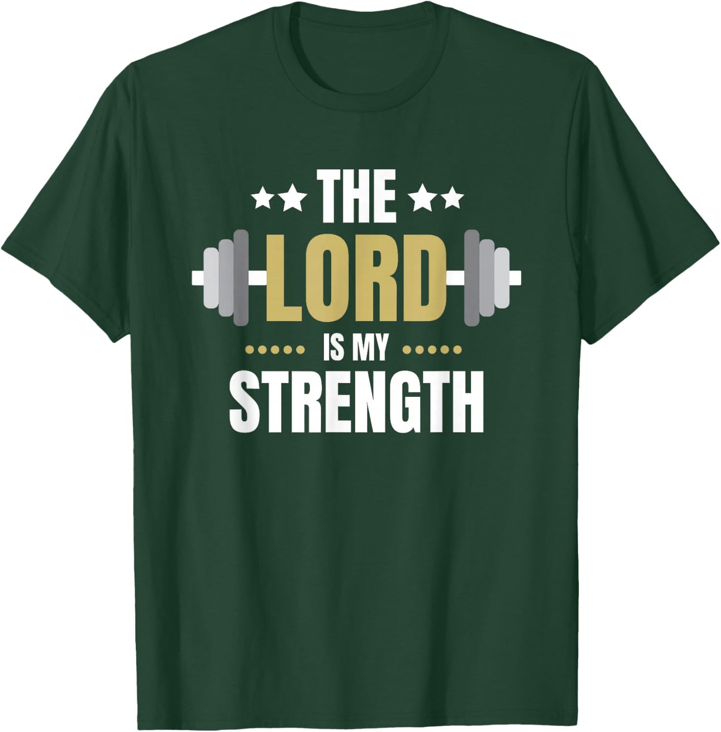 Men's Christian Weightlifting T-Shirt - T-Shirt | Forest