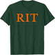 Rochester Institute of Technology RIT Orange Type T-Shirt - T-Shirt | Forest
