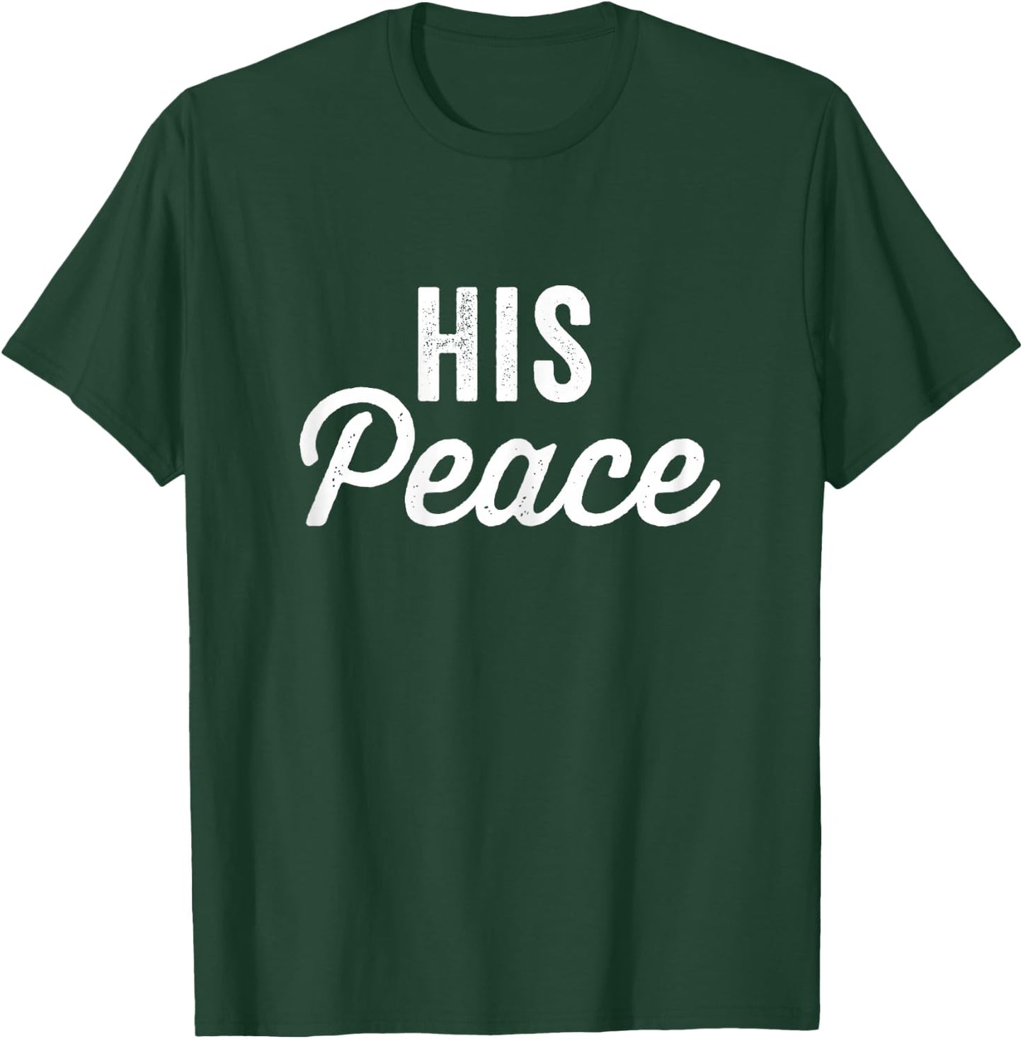 Her Rock His Peace Matching Couple T-Shirt - T-Shirt | Forest