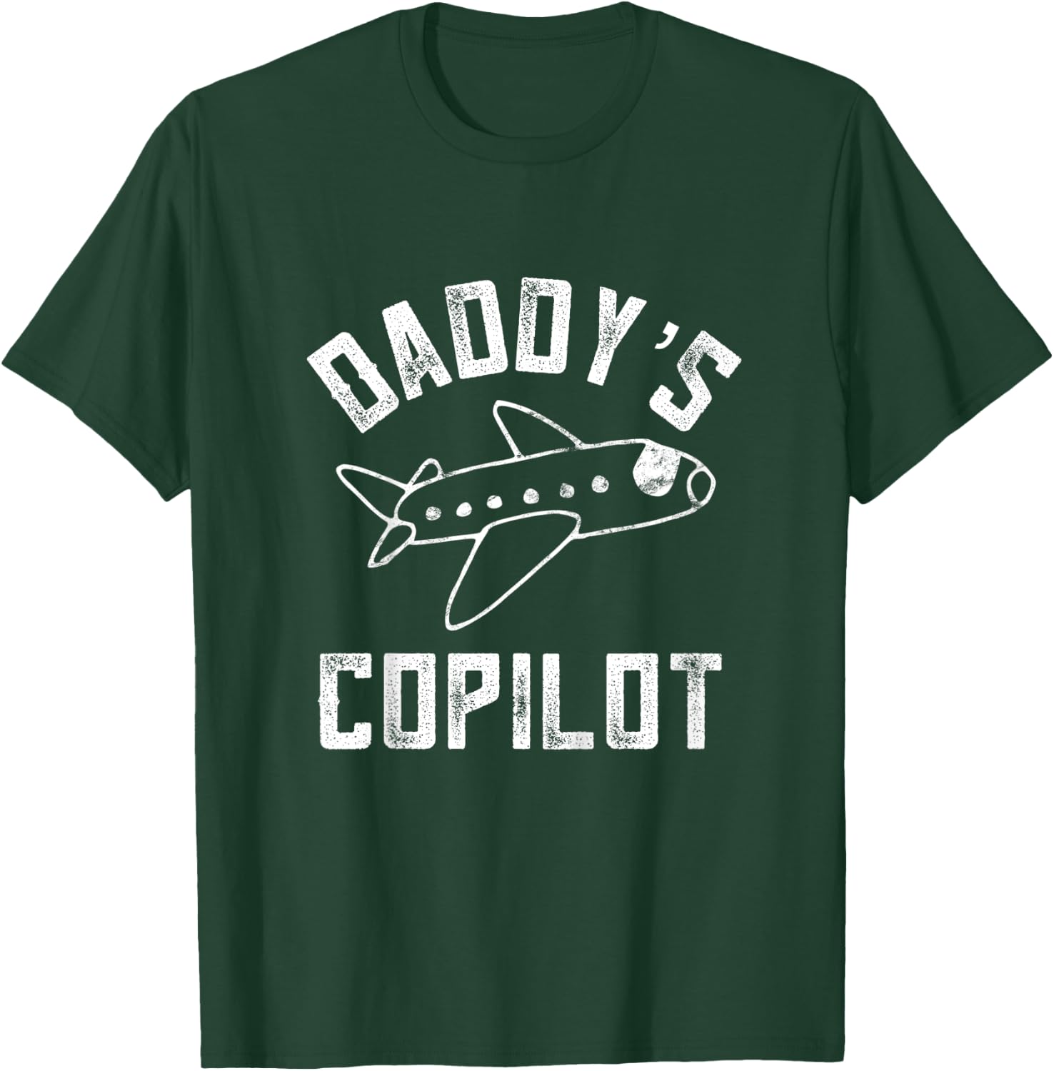 Kids Airplane Themed Gifts For Kids Future Pilot Daddys CoPilot T-Shirt - T-Shirt | Forest