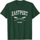 Eastport Maine Vintage Nautical Crossed Oars T-Shirt - T-Shirt | Forest