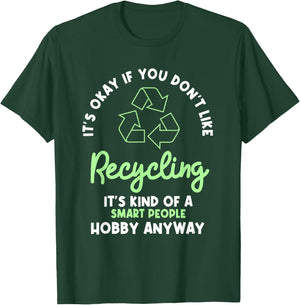 Recycling Environmentalist Recyclist Recycle Earth Day T-Shirt - T-Shirt | Forest
