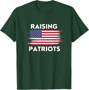 Raising Patriots Distressed American Flag T-Shirt - T-Shirt | Forest