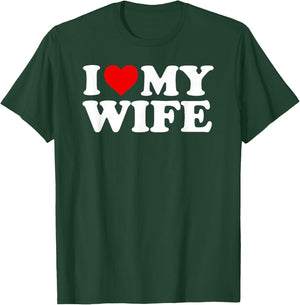 I Love My Wife - Red Heart T-Shirt - T-Shirt | Forest