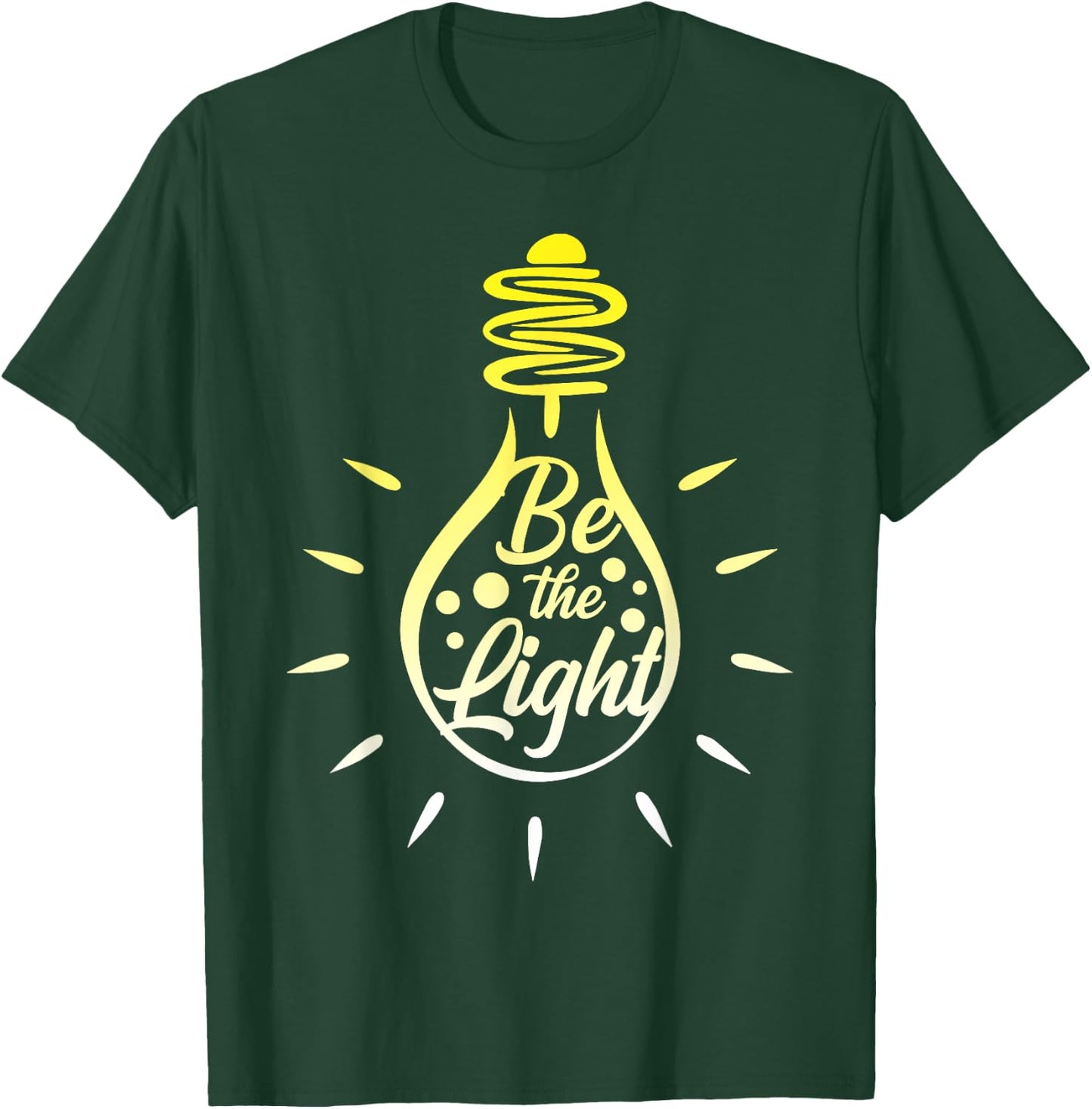 Be the Light Bulb - Bible Verses Matthew 5:14 T-Shirt - T-Shirt | Forest