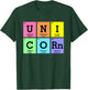 Cute Periodic Table of Elements Unicorn Rainbow Girl Kids T-Shirt - T-Shirt | Forest