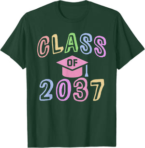 Future CLASS of 2037 First Second Grade Graduation Last Day T-Shirt - T-Shirt | Forest