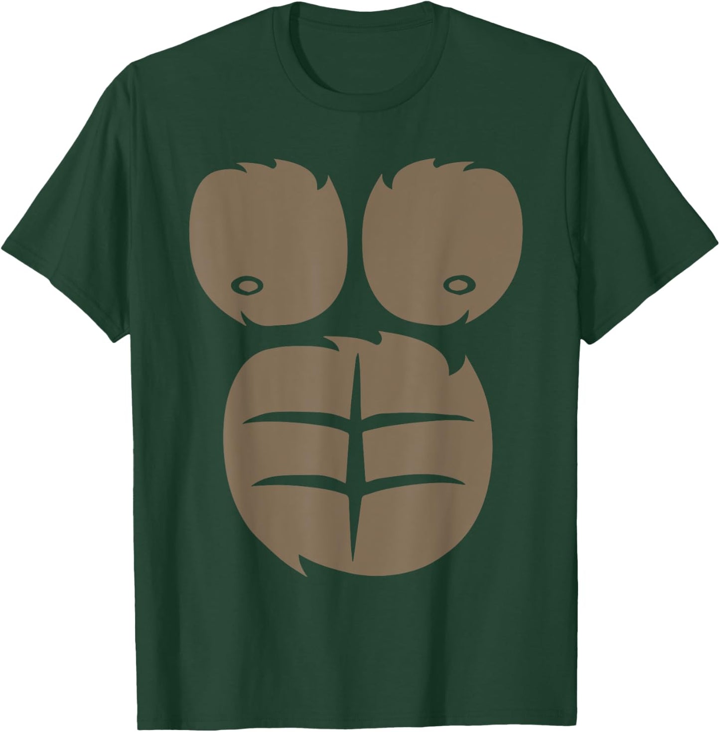 Gorilla Chest Belly Boy Men Monkey Costume Kids Fancy Dress T-Shirt - T-Shirt | Forest