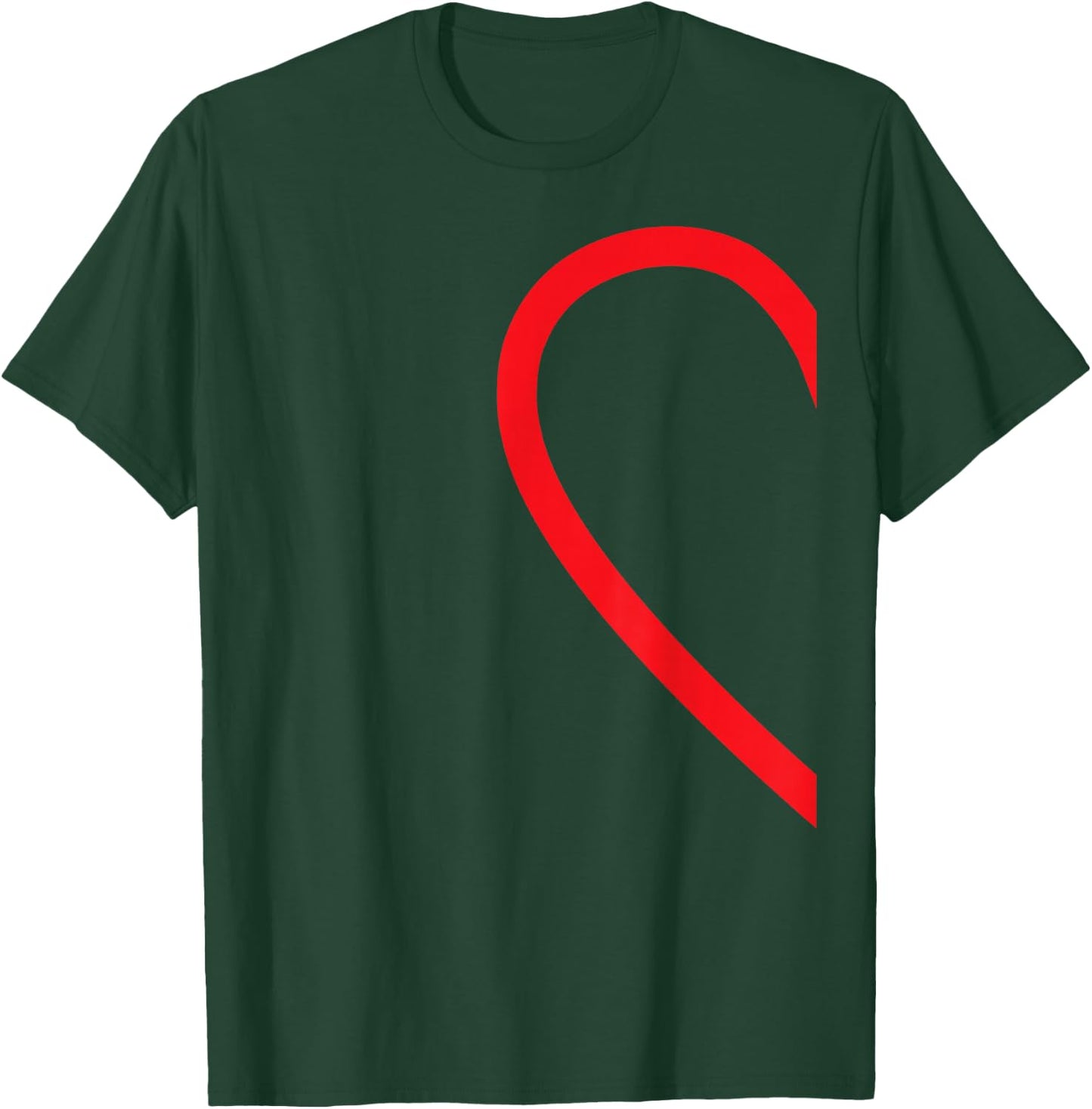 Half Heart Left Hand Side Love Couple Camisa Pareja Ropa T-Shirt - T-Shirt | Forest