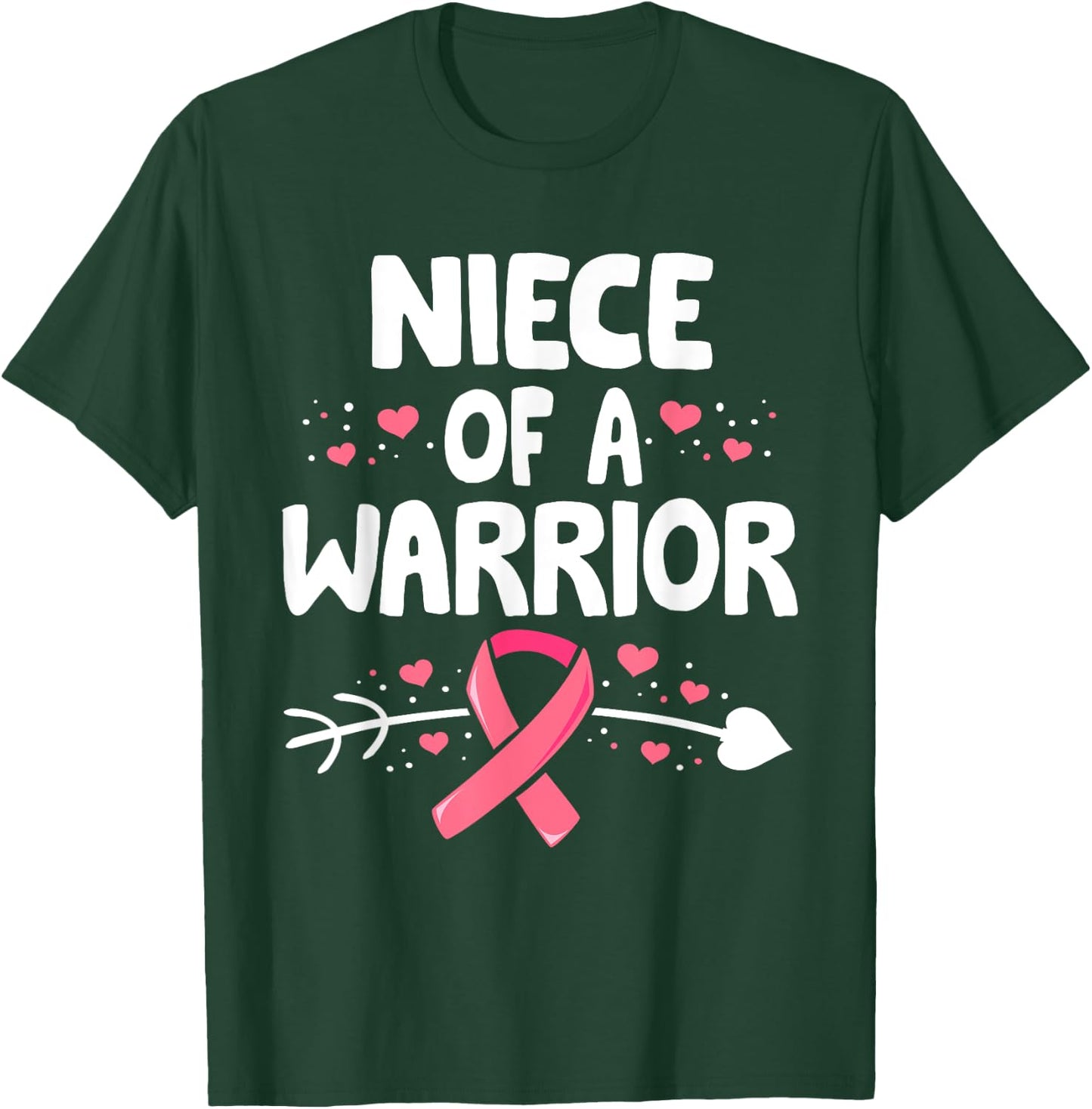 Breast Cancer aunt Shirt, Family Support Squad T-Shirt - T-Shirt | Forest