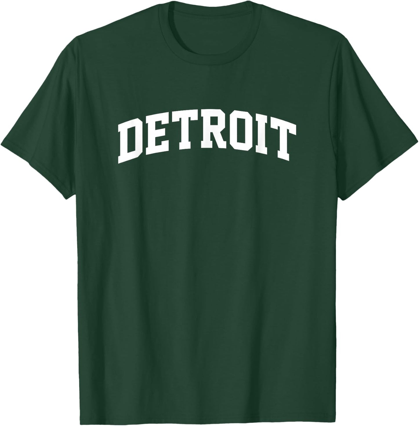Detroit Arch Vintage Athletic Sports Fan USA Dark T-Shirt - T-Shirt | Forest