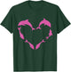 Heart Shaped Pink Dolphins Cute Dolphin Pod Costume Dolphin T-Shirt - T-Shirt | Forest