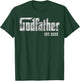 Retro Fathers Day, God-father Est 2023, God Dad Announcement T-Shirt - T-Shirt | Forest