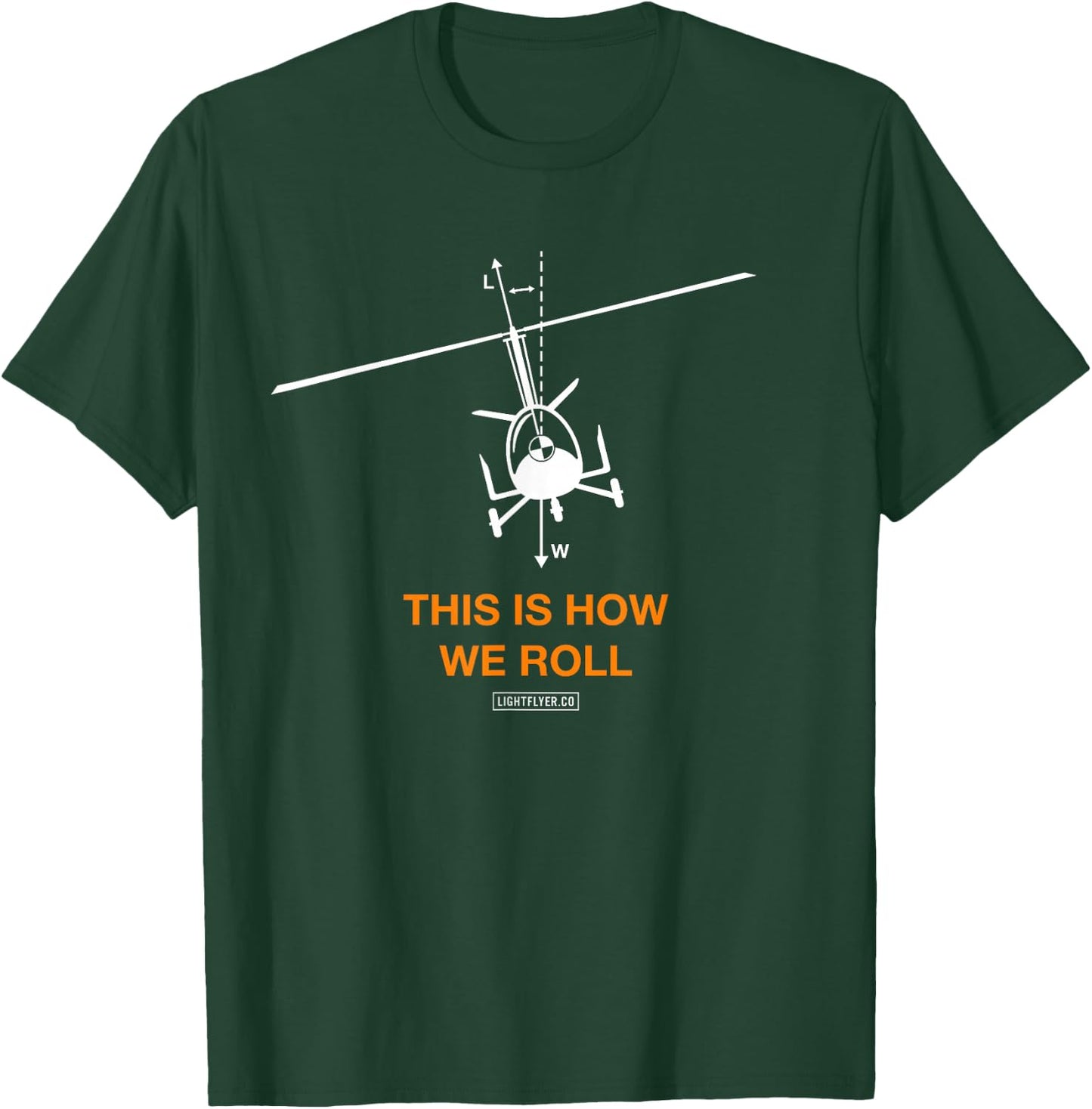 How We Roll - Gyrocopter T-Shirt - T-Shirt | Forest