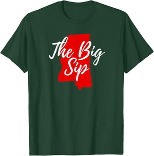 The Big Sip Mississippi Map T-Shirt - T-Shirt | Forest