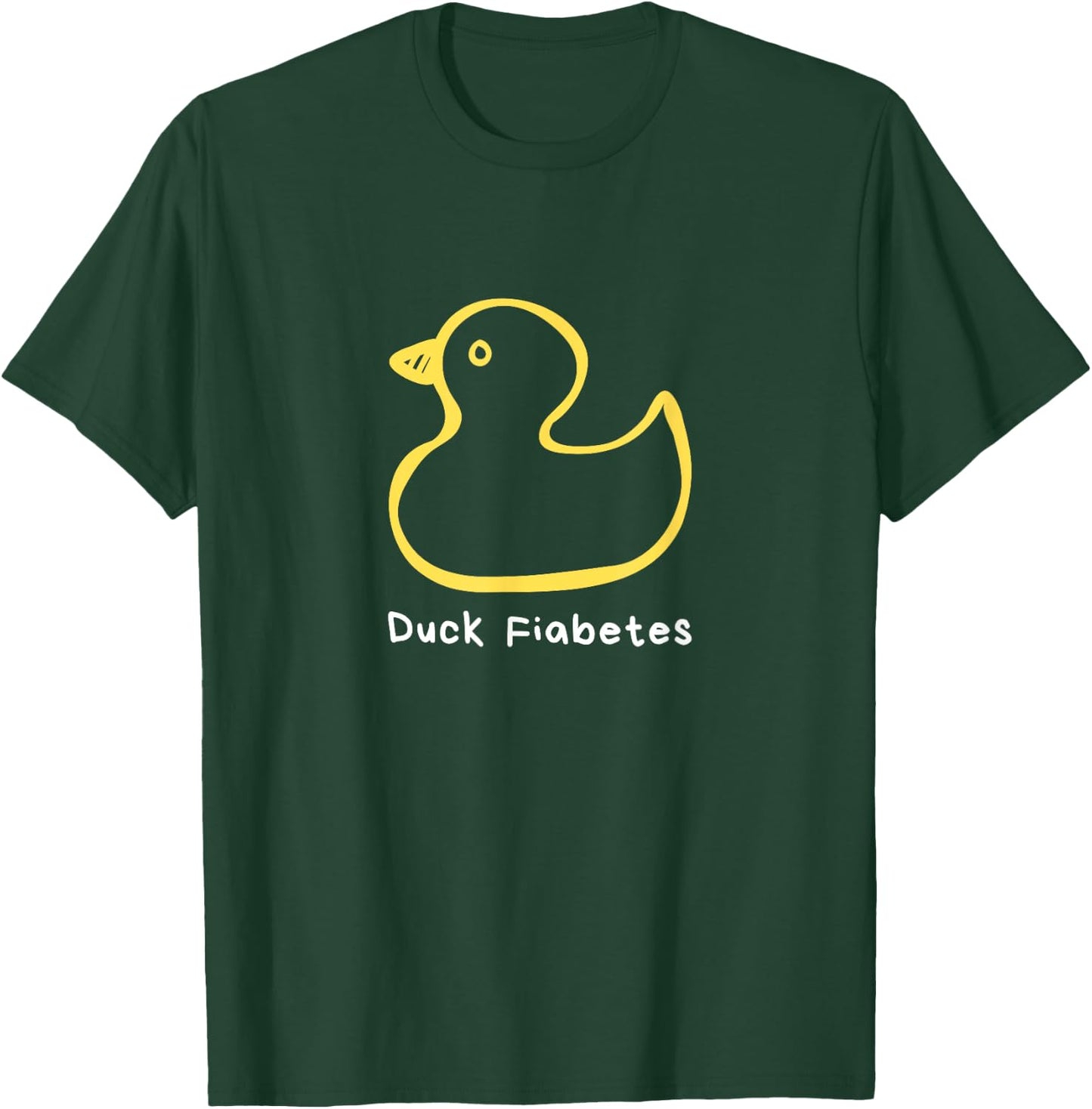 Duck Fiabetes, Type 1 Diabetes sucks T-Shirt - T-Shirt | Forest