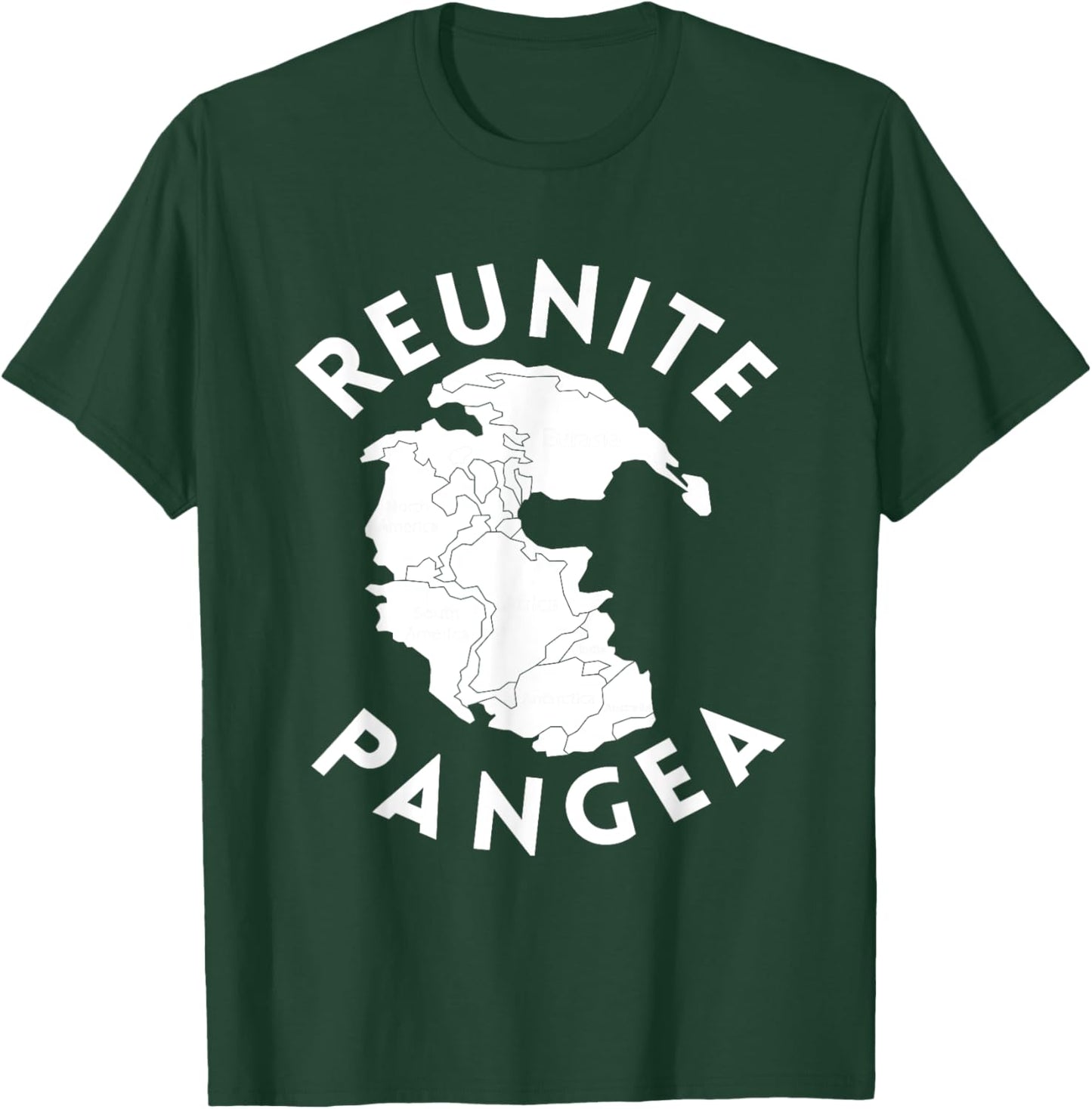Reunite Pangea Geology T-Shirt - T-Shirt | Forest