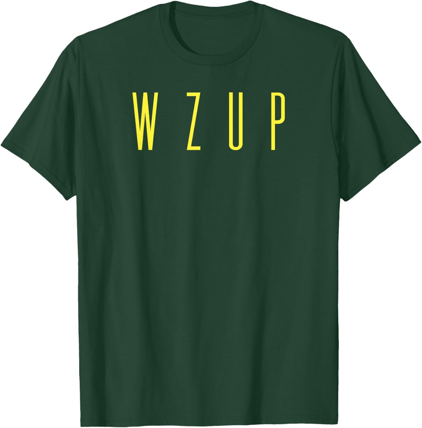 WZUP Wazzup What's Up Funny English T-Shirt - T-Shirt | Forest