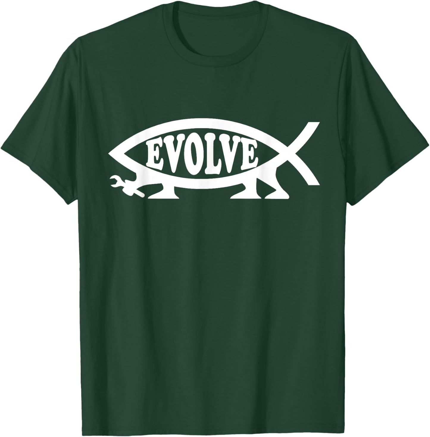 Evolution Darwin Evolutionist Fish Atheists Nonbeliever Gift T-Shirt - T-Shirt | Forest