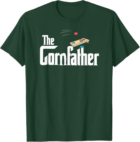 Funny Cornhole The Cornfather Funny Fathers T-Shirt - T-Shirt | Forest