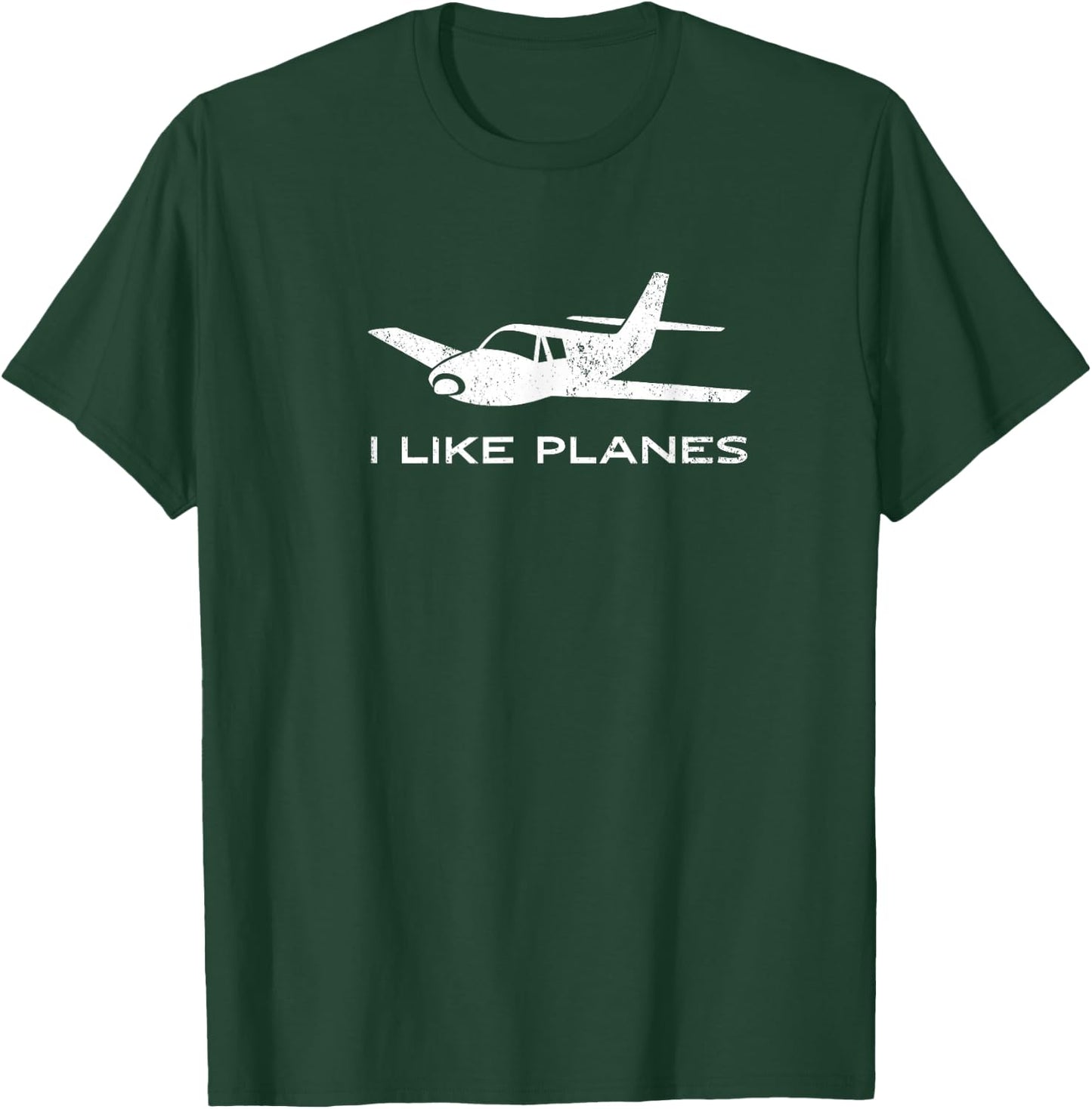 Aviation I Like Planes Vintage Gift Men Women Kids T-Shirt - T-Shirt | Forest
