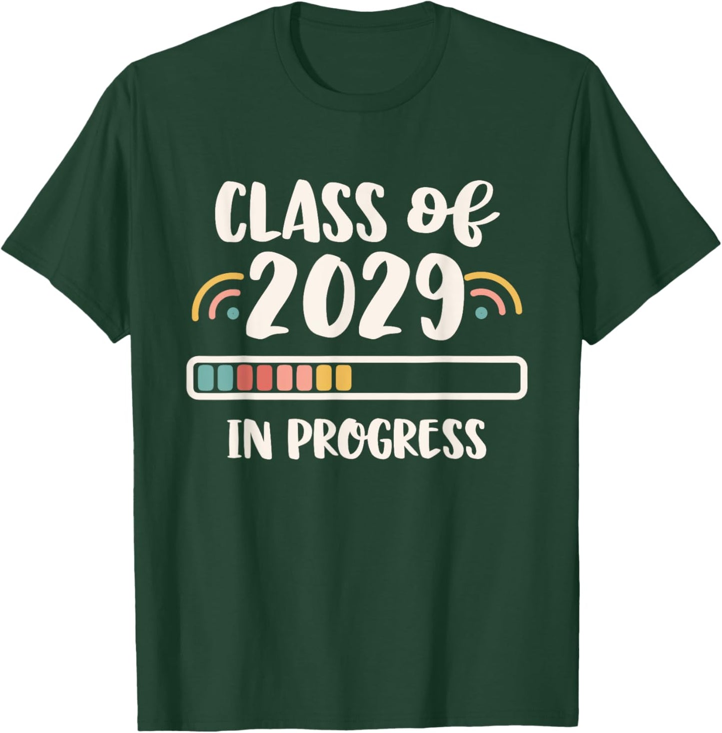 Online Virtual School | In Progress Class of 2029 T-Shirt - T-Shirt | Forest