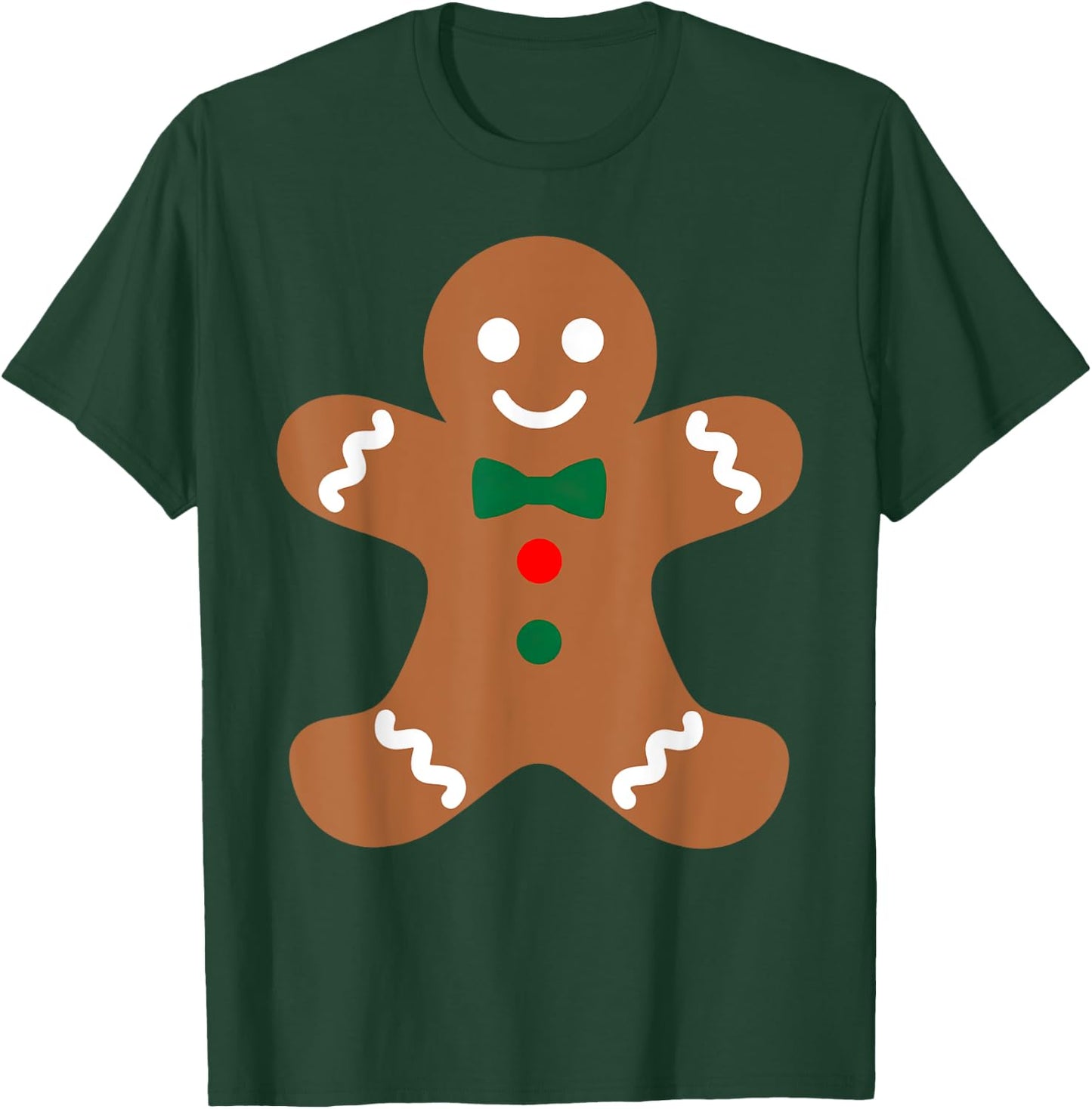Gingerbread Man Christmas Cookie Baking Holiday Men Women T-Shirt - T-Shirt | Forest