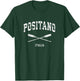 Positano Vintage Nautical Crossed Oars T-Shirt - T-Shirt | Forest