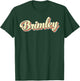 Brimley Retro Art Baseball Font Vintage T-Shirt - T-Shirt | Forest
