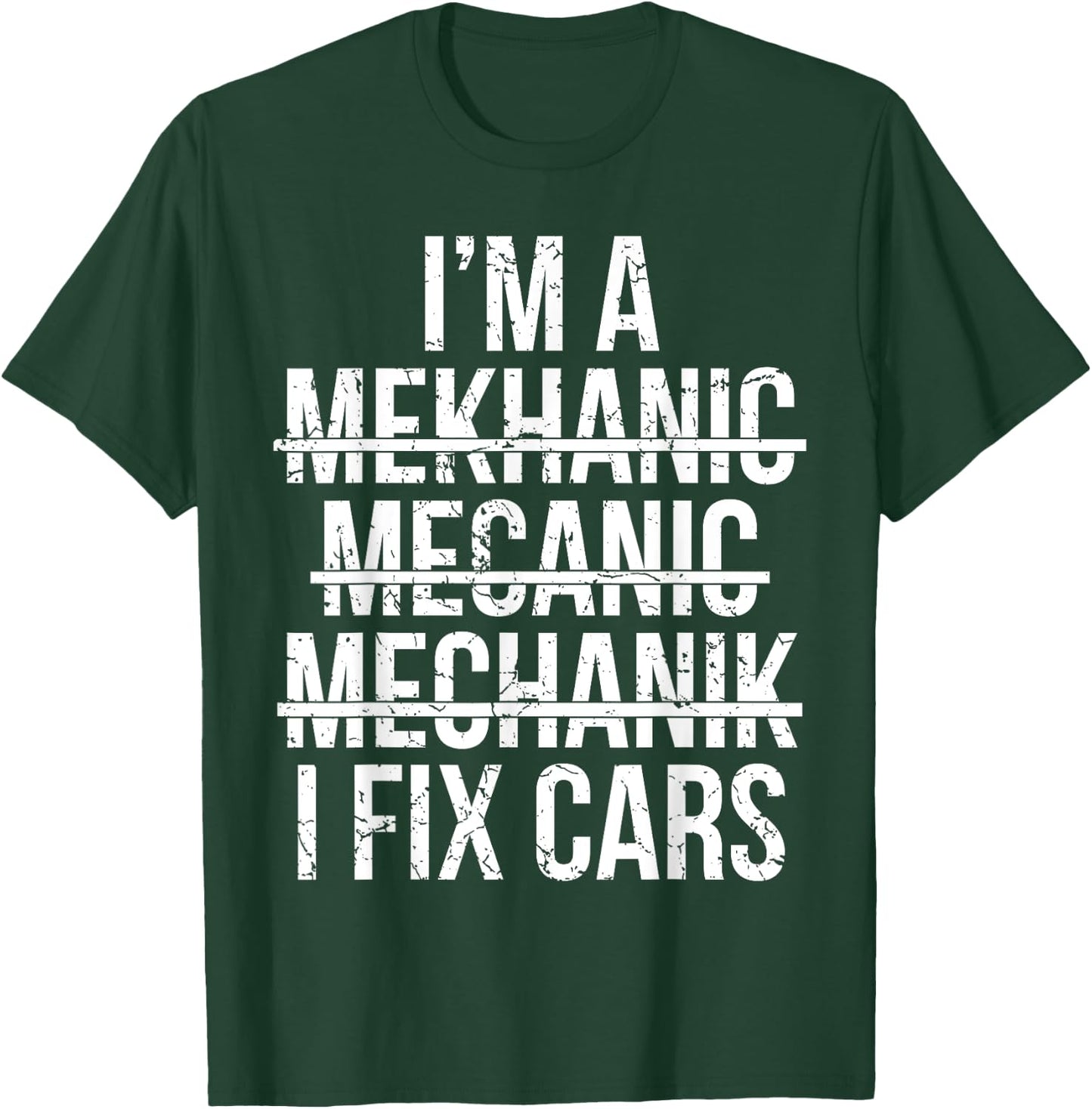 Funny Car Mechanic Men Women Kids Best Auto Mechanic T-Shirt - T-Shirt | Forest