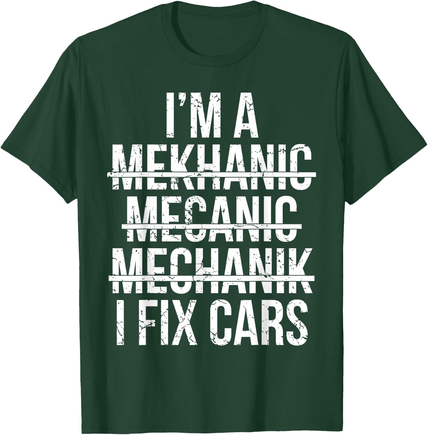 Funny Car Mechanic Men Women Kids Best Auto Mechanic T-Shirt - T-Shirt | Forest