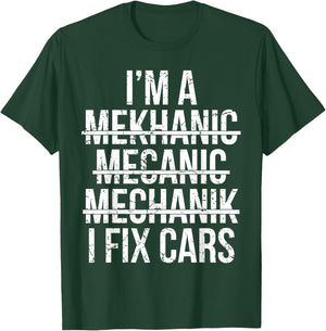 Funny Car Mechanic Men Women Kids Best Auto Mechanic T-Shirt - T-Shirt | Forest